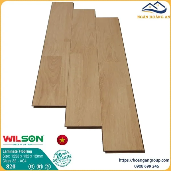 Sàn Gỗ Công Nghiệp Wilson 820 12mm